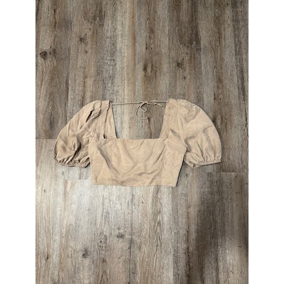 Reformation Women's Alley Puffy Short Sleeve Top Size 10 - Picture 1 of 12